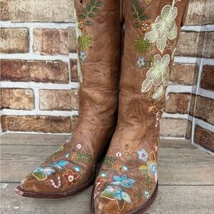 Old Gringo Brown Floral Embroidered Boots